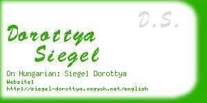 dorottya siegel business card